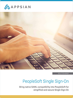 Integrating a SAML Single Sign-On for PeopleSoft