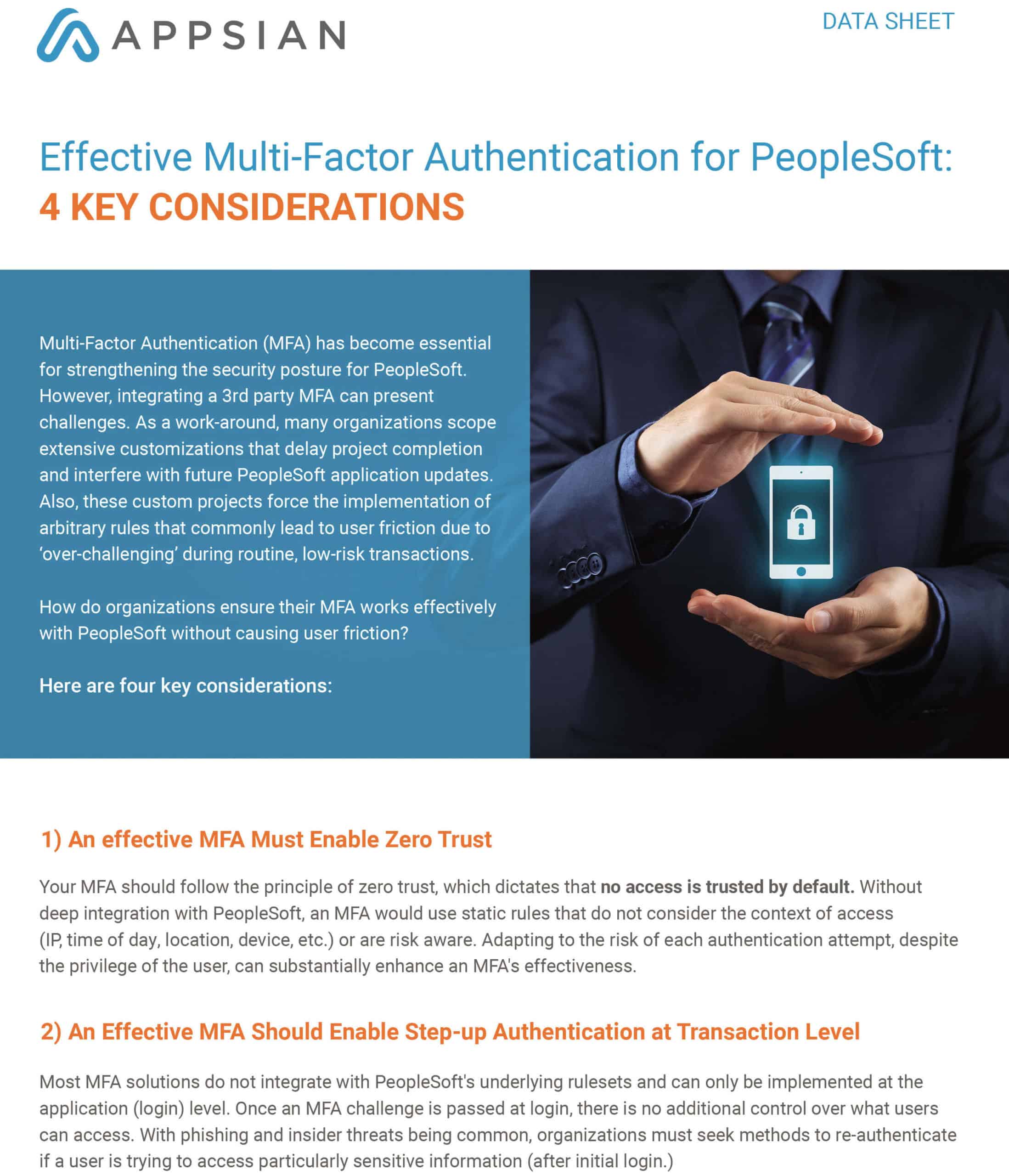 Effective Multi-Factor Authentication for PeopleSoft