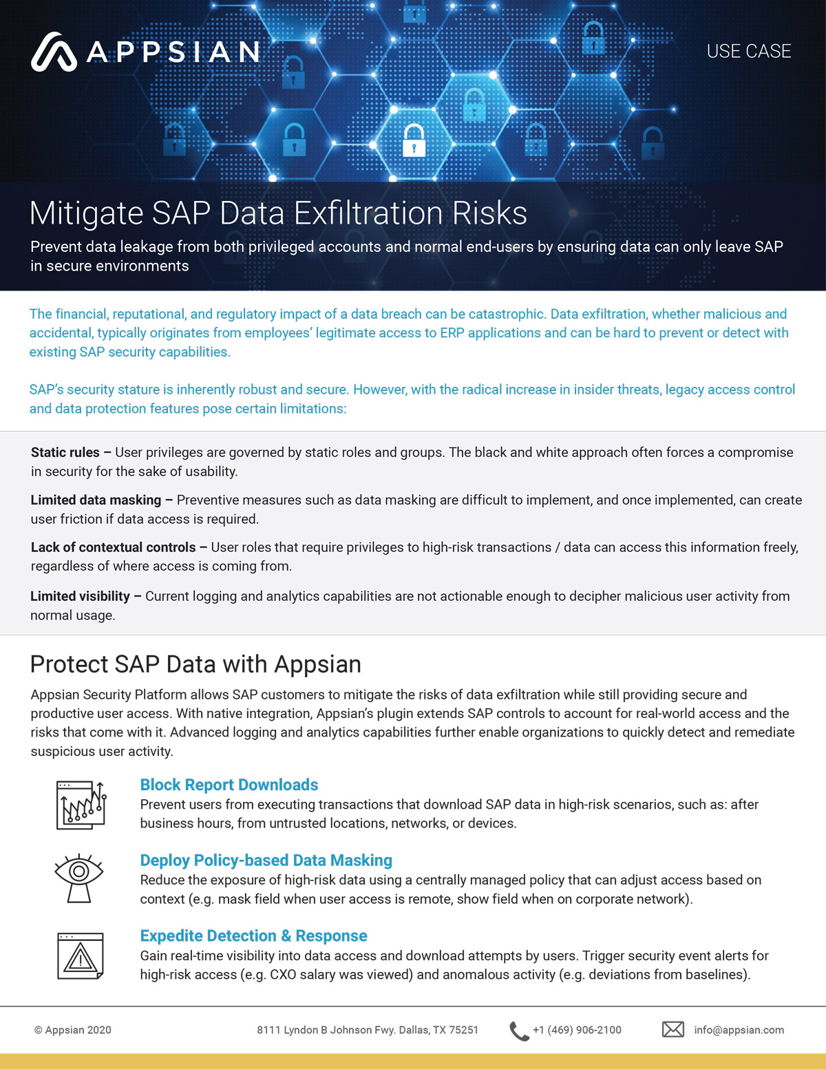 Mitigate SAP Data Exﬁltration Risks