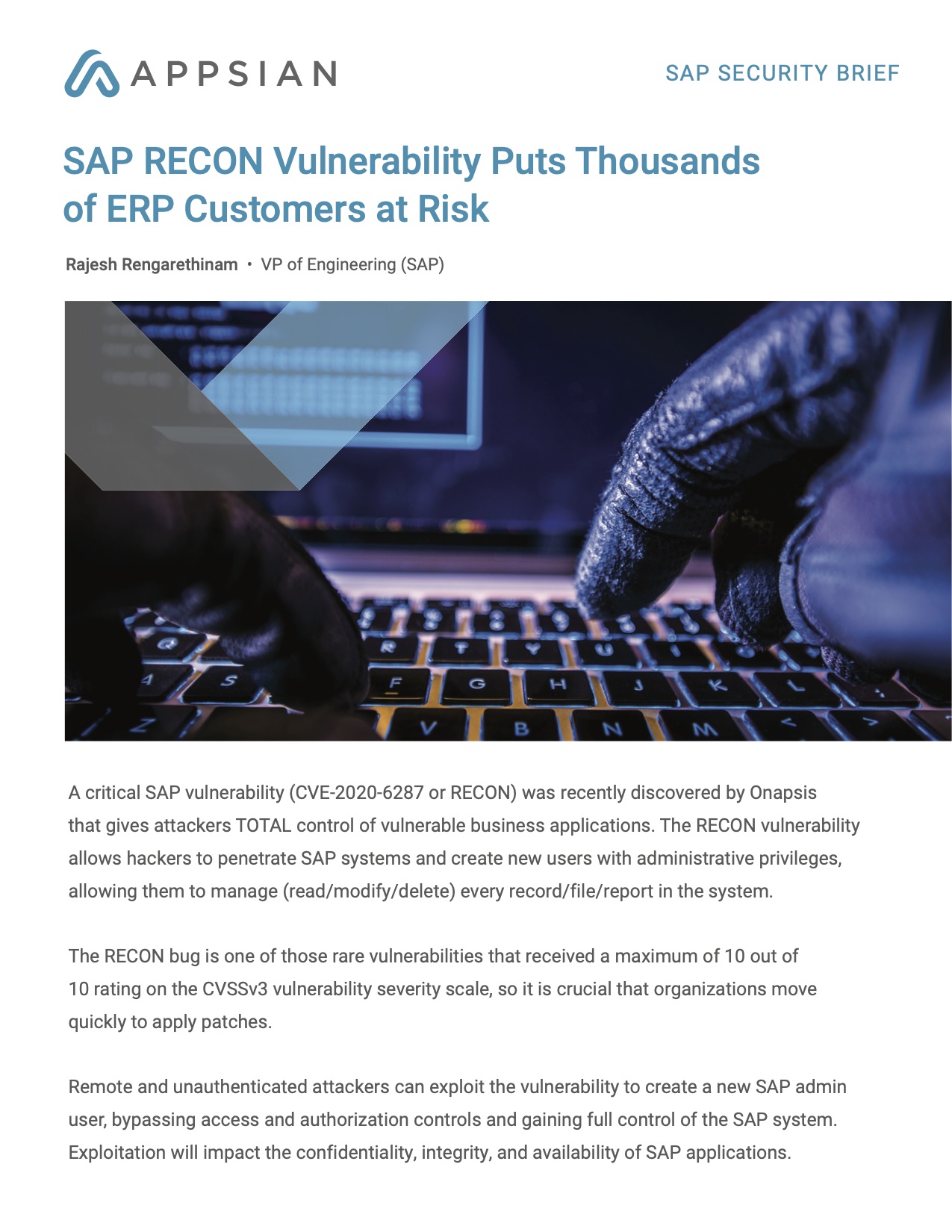 SAP RECON Vulnerability Puts Thousands of ERP Customers at Risk