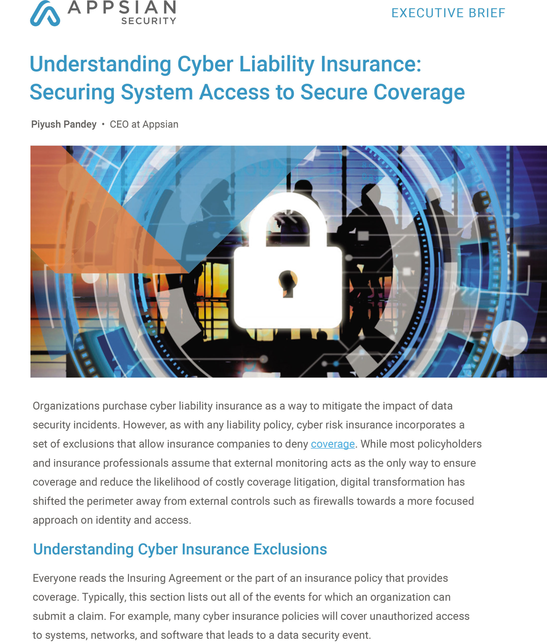 Understanding Cyber Liability Insurance : Securing System Access to Secure Coverage