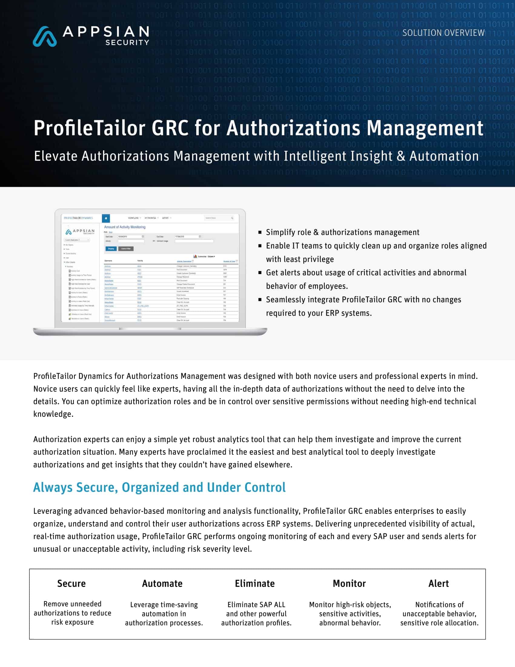ProfileTailor GRC for Authorizations Management
